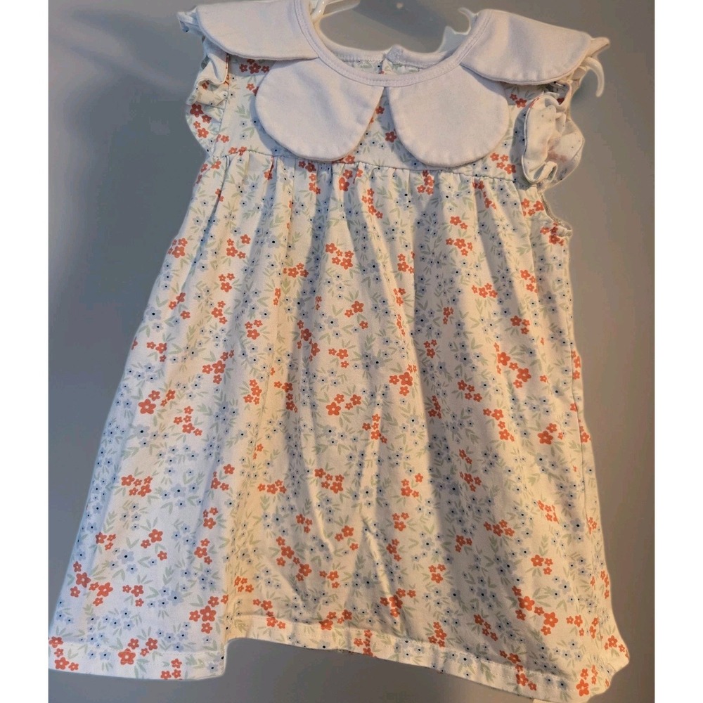 Stitchy Fish Girls Casual Dress Toddler Smocking Dress Floral Print Sundress 24m